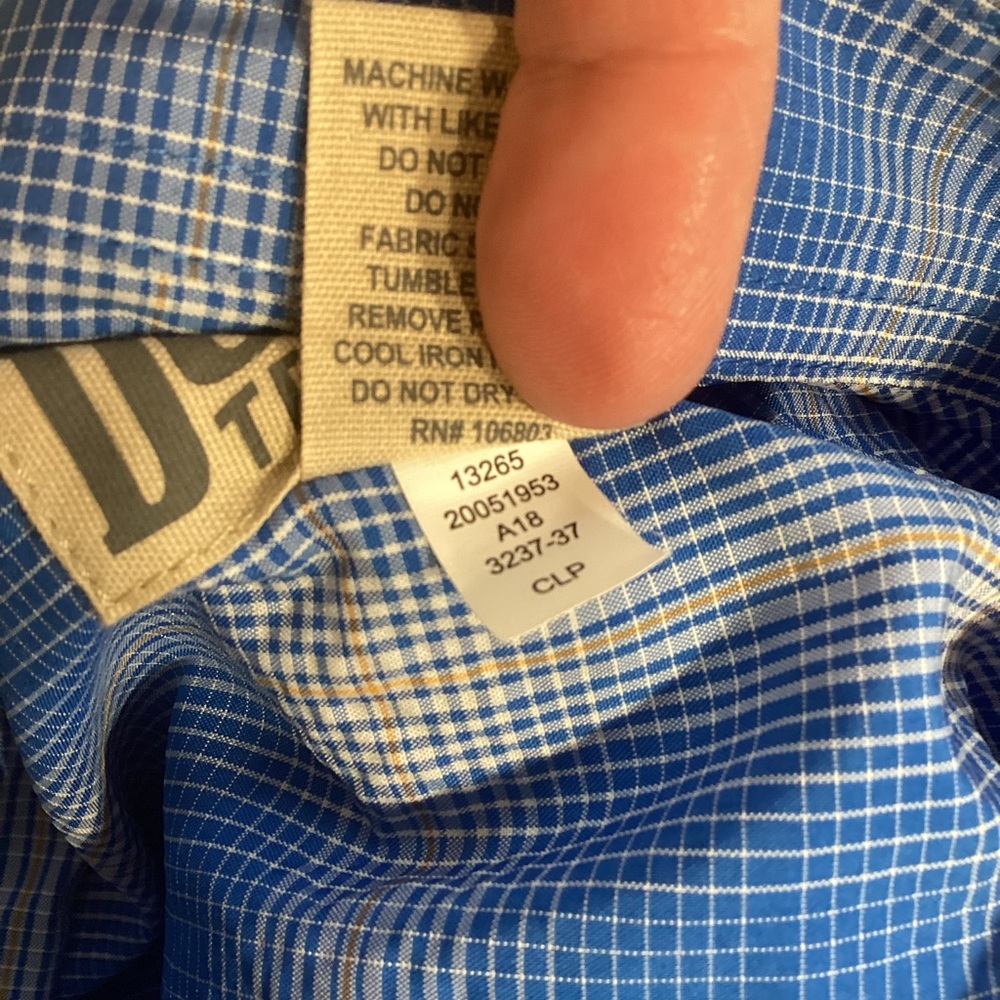 Duluth Trading Men's Armachillo Short Sleeve Plaid Shirt Small Cool Style 13265 - Picture 8 of 8